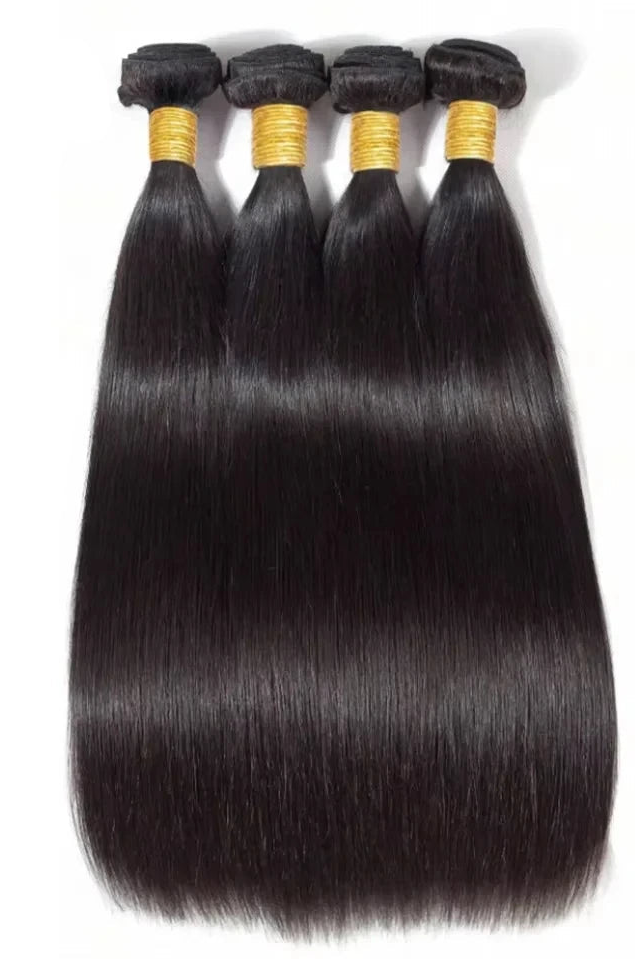 30 32 Inch Bone Straight Bundles Human Hair 100% Unprocessed Raw Remy Hair 3 4 Bundles Brazilian Extension Double Weft
