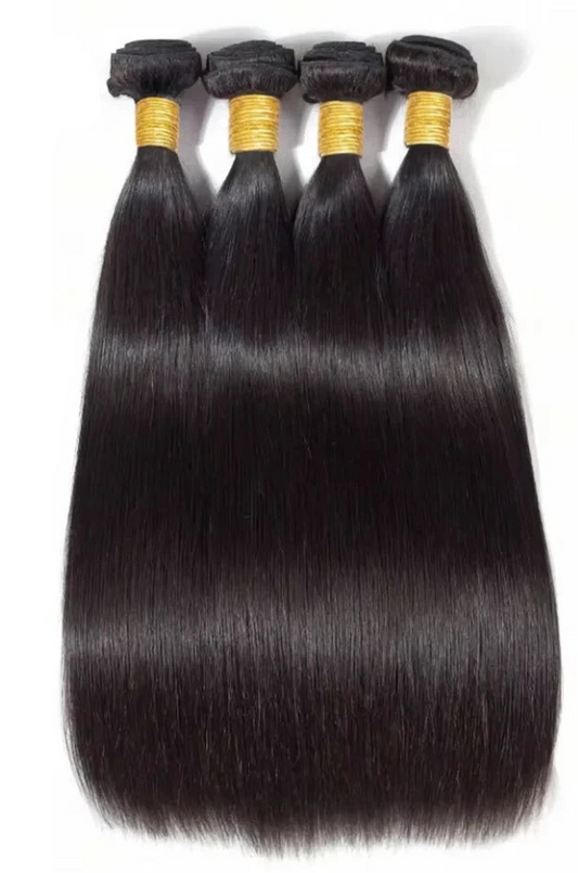 30 32 Inch Bone Straight Bundles Human Hair 100% Unprocessed Raw Remy Hair 3 4 Bundles Brazilian Extension Double Weft