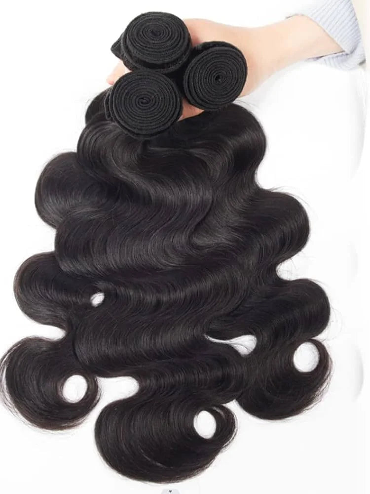 10A Body Wave 100% Brazilian Burmese Raw Human Hair Bundles Unprocessed Water Wave