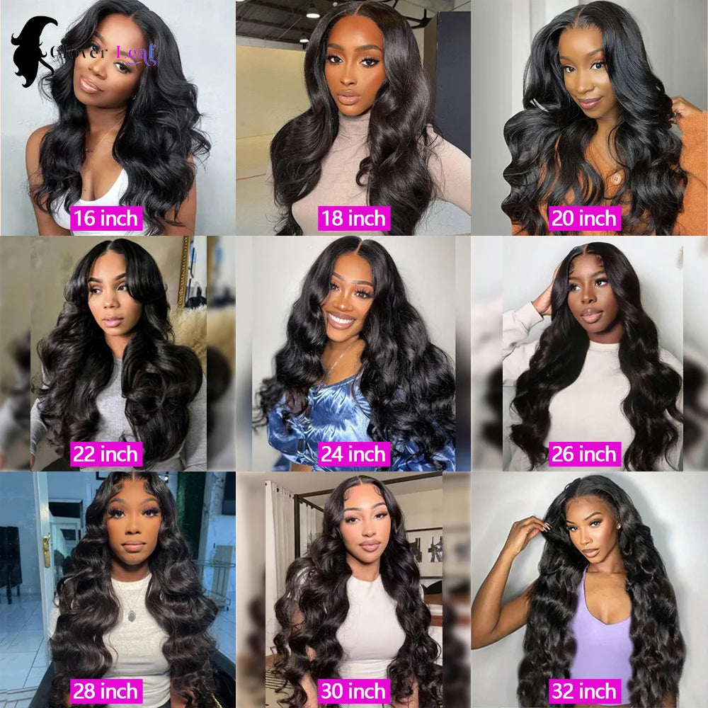 24inch Body Wave Human Hair Bundles 100% Brazilian Raw Human Hair 1/3/4 Bundles for Women 10A Thick Bundles