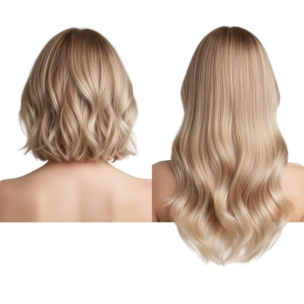 6Pieces/Set Silky Synthetic 24Inch Straight Hair Extension