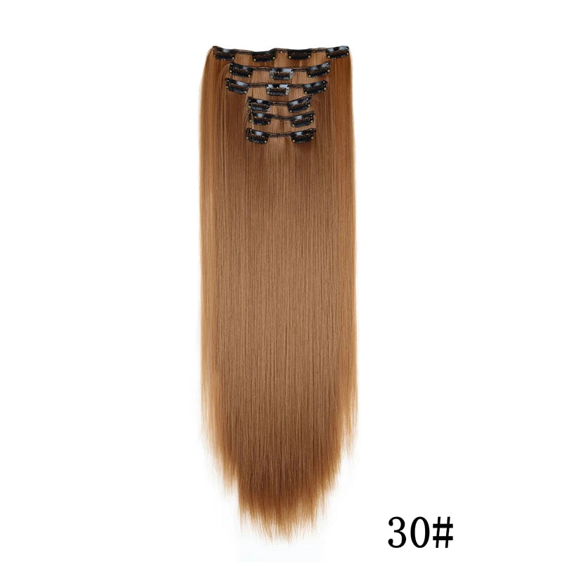 Synthetic Clips in Hair Extensions