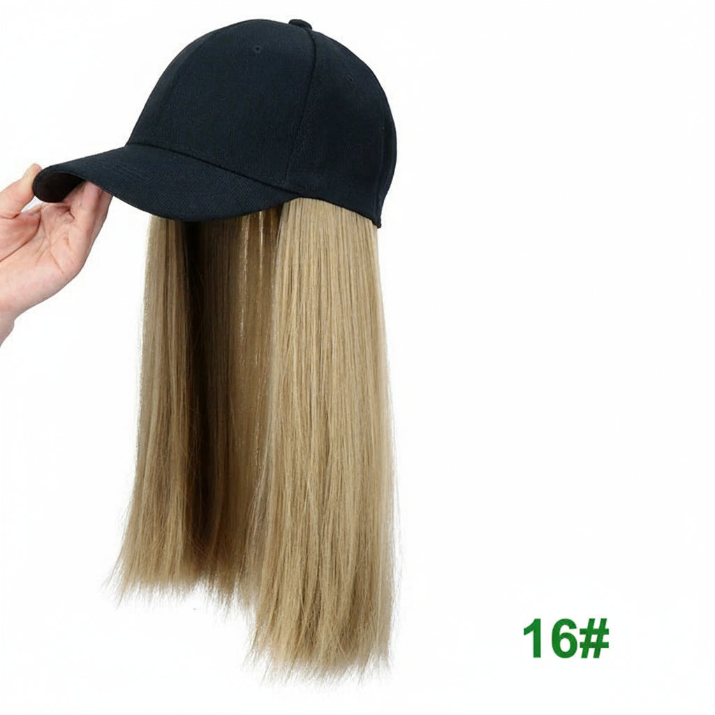 18Inch Synthetic Baseball Cap  Long  Hair Extensions