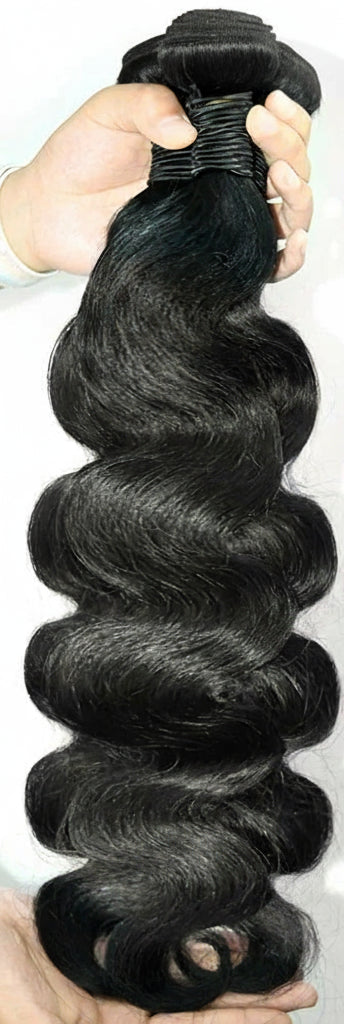 Body Wave Bundles 100% Human Hair with 4x4/5x5 Closure 20 22 24inch Raw Hair Extensions Bundles with 2x6 Midlle Part Closures