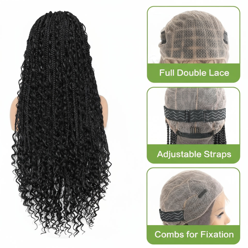 Synthetic Super Long Braided Box Wigs