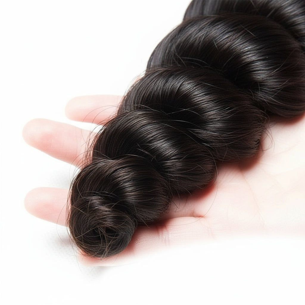30 Inch Bundles Peruvian Loose Wave Hair Bundles 100% Human Hair Extensions
