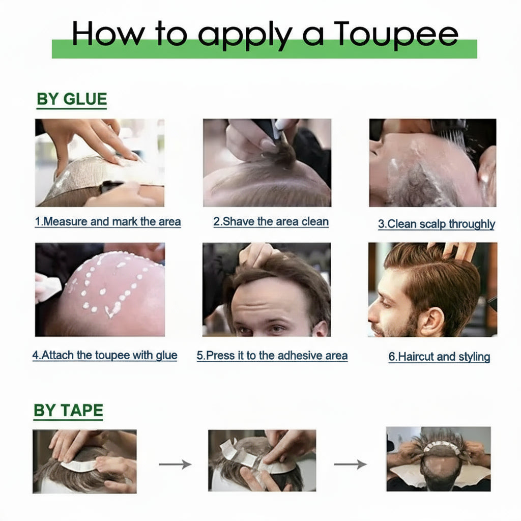 Lace Pu Long Hair Man Toupee