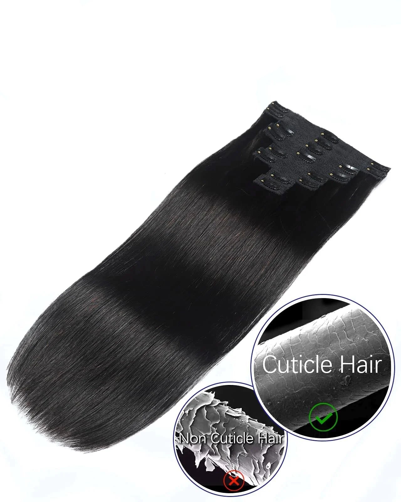 Clip in Hair Extensions Human Hair