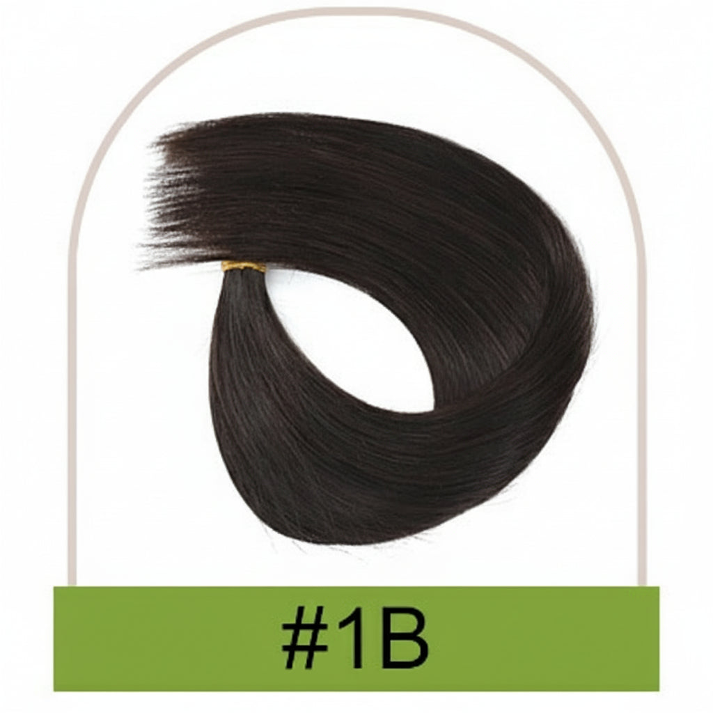 Ponytail Human Hair Straight Clips