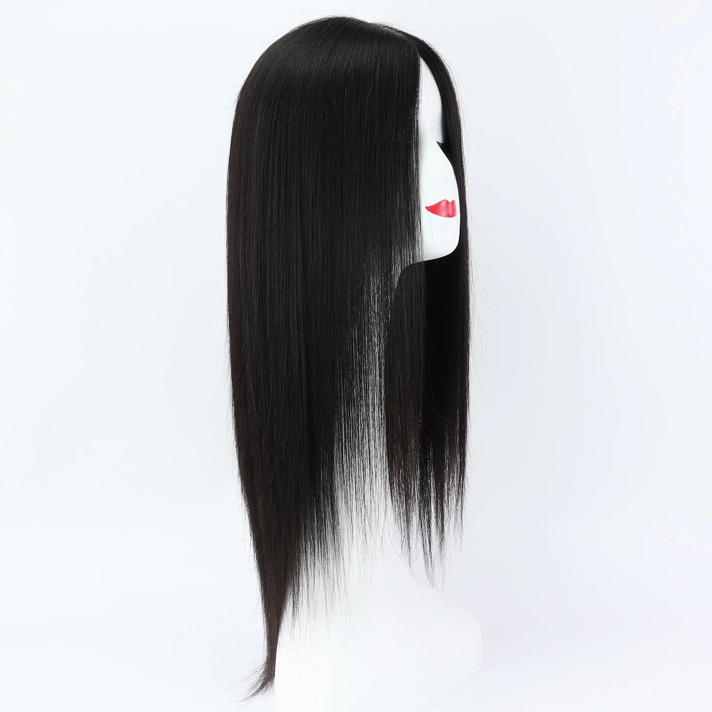 Silk Top Full Lace Wig with Bangs