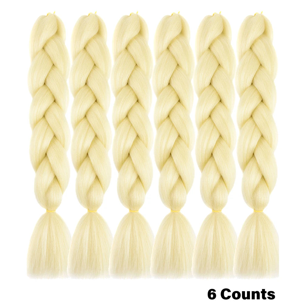 Crochet Braids 6Pcs Braiding Hair Ombre Synthetic