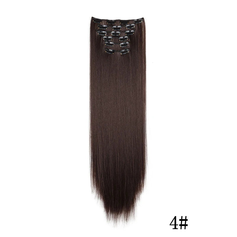 Synthetic Clips in Hair Extensions