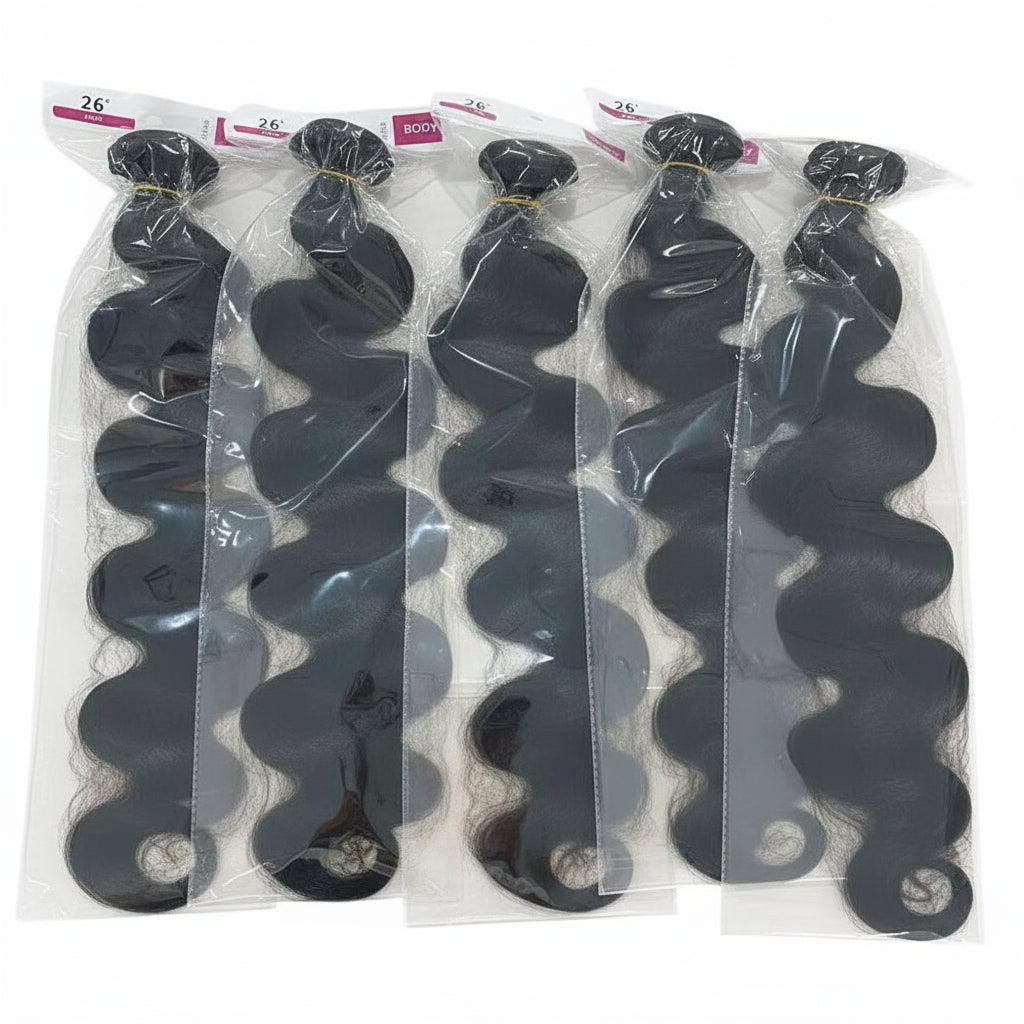 Loose Body Wave Virgin Raw Indian Human Hair 3/4 Bundles Deal Wet And Wavy Hair Weave Extension Double Weft