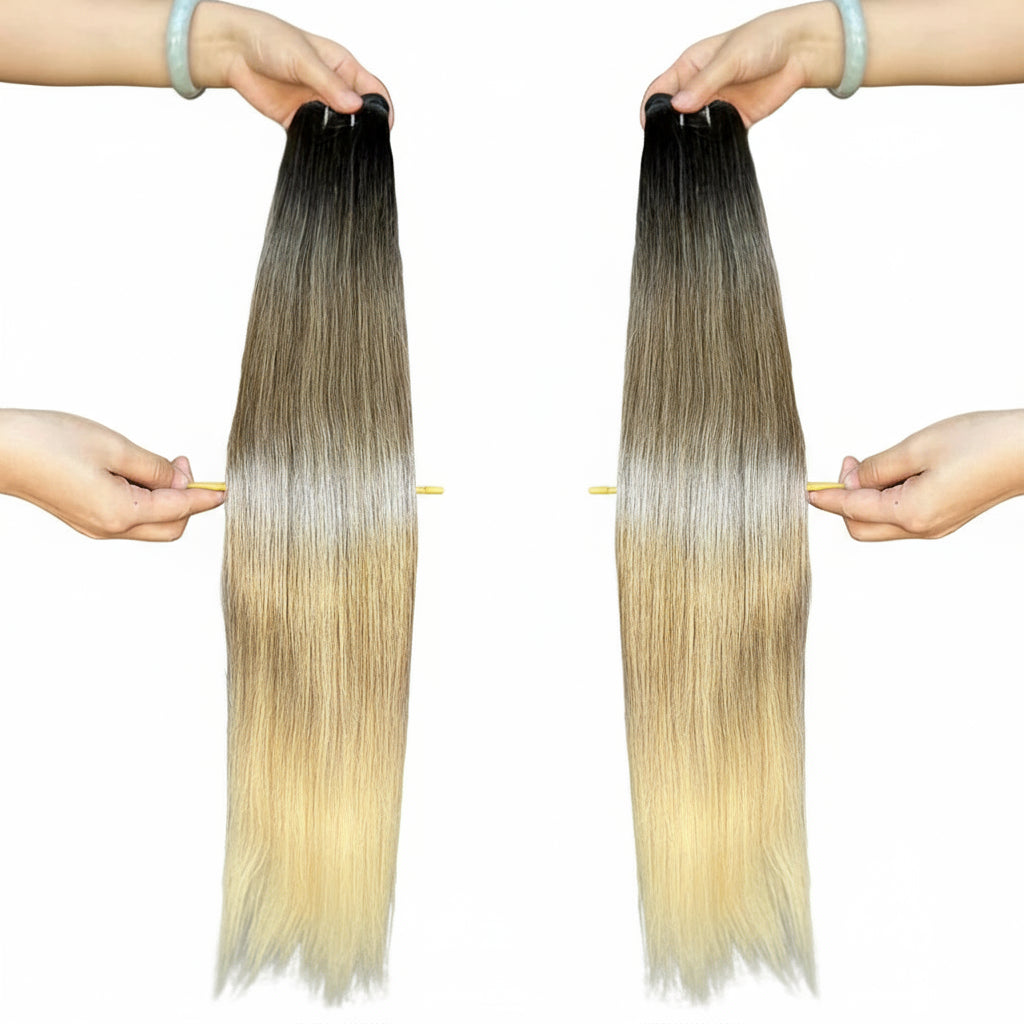 Blonde Straight Hair Bundles Extensions