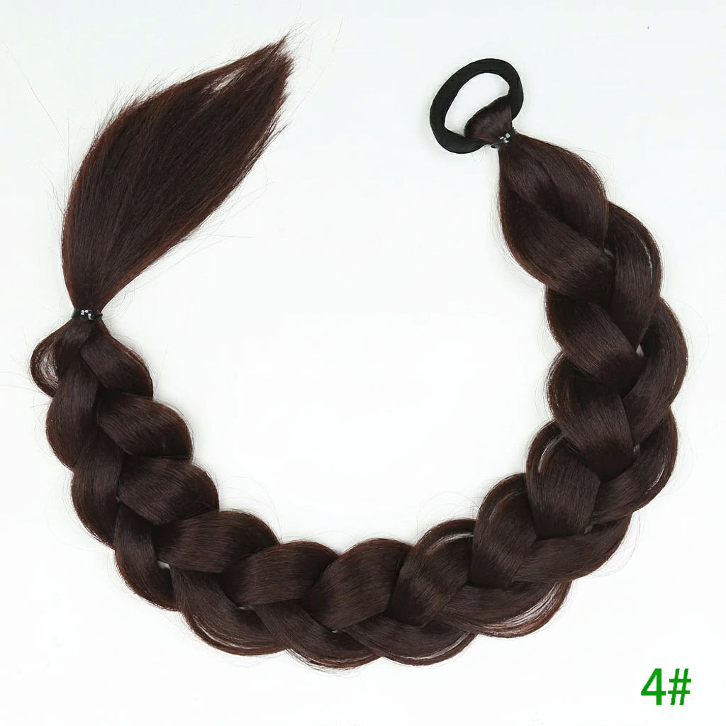 Synthetic Braided Long Ponytail Extensions