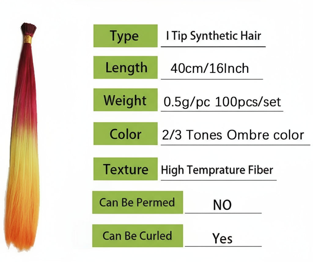 Colorful Hair Extensions I Tip