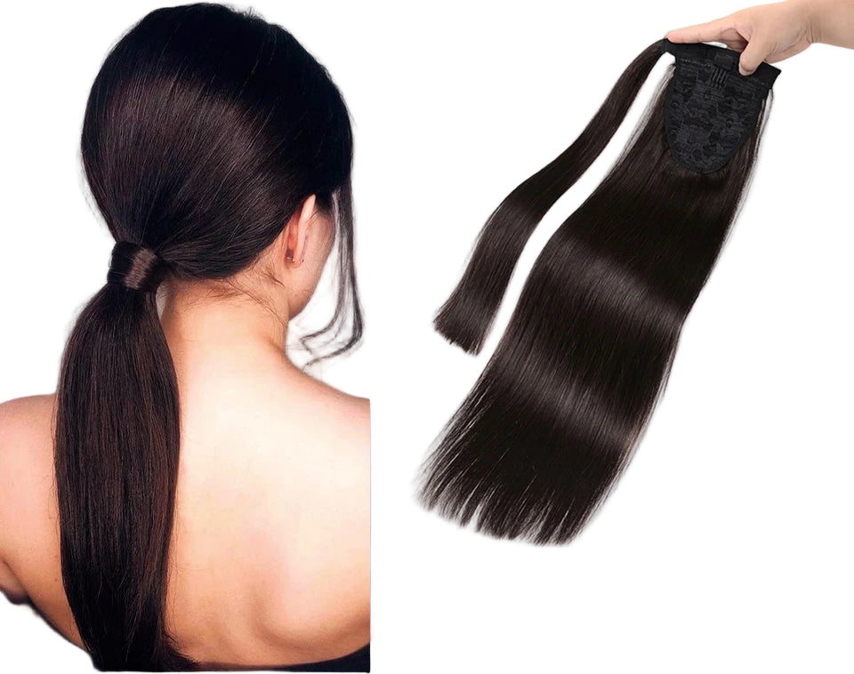 Blonde Ponytail Human Hair