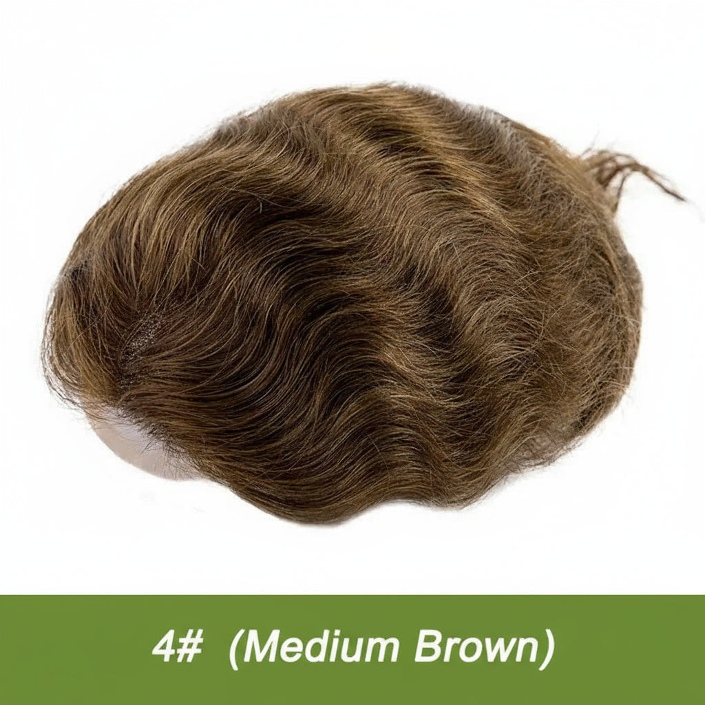 Men Grey Hair Natural Hairline Lace Front Unit