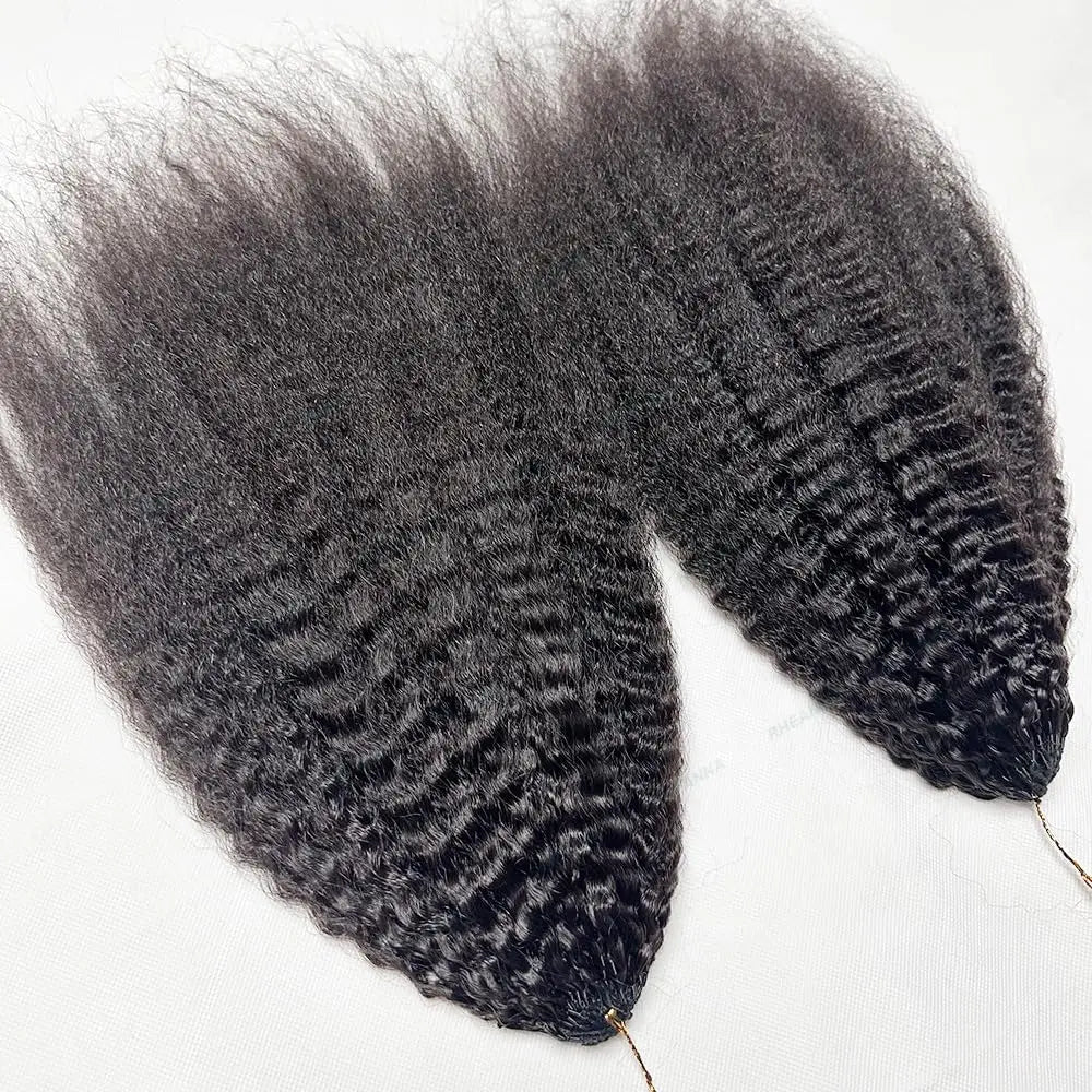 100g/PC Feather Crochet Human Hair Extensions Knotless