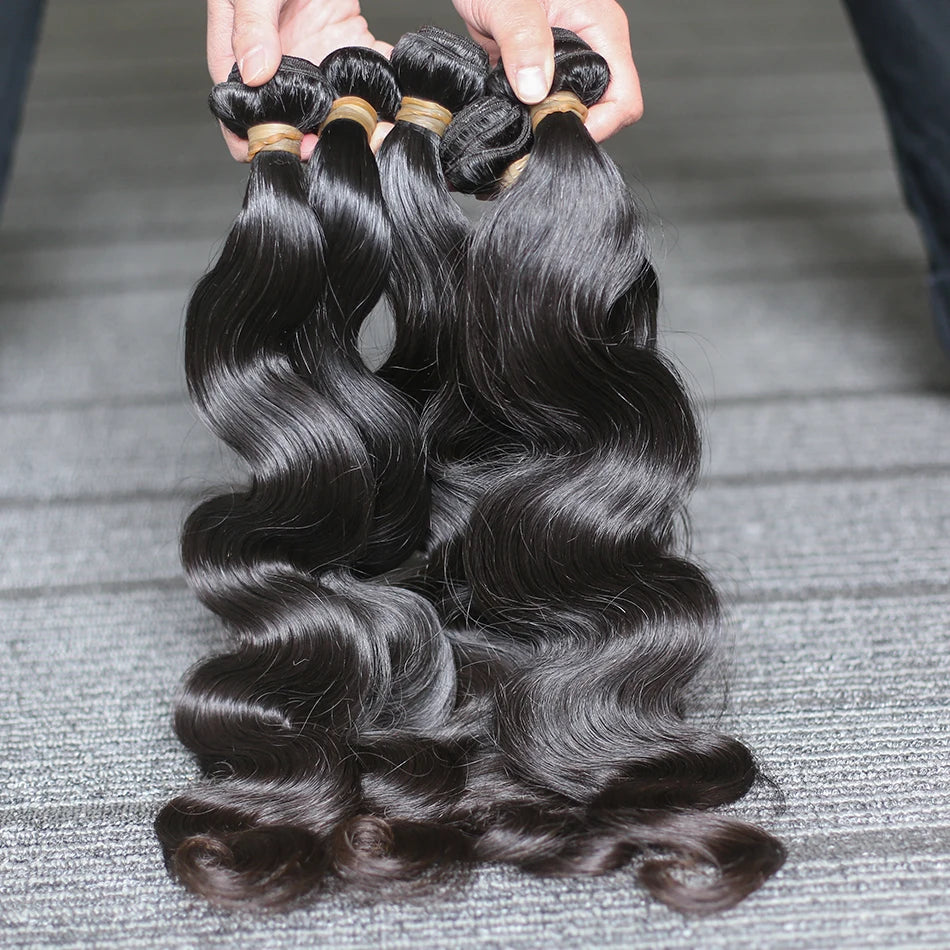 30 40 Inch Body Wave 2 3 4 5 Bundles Brazilian Remy Unprocessed Human Hair Wavy Weave Extensions