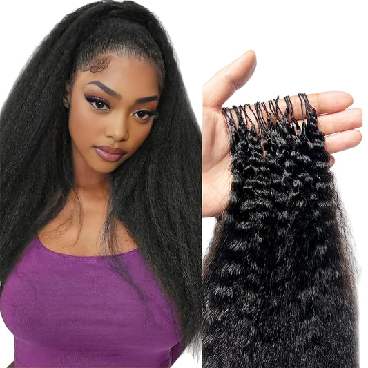 100g/PC Feather Crochet Human Hair Extensions Knotless