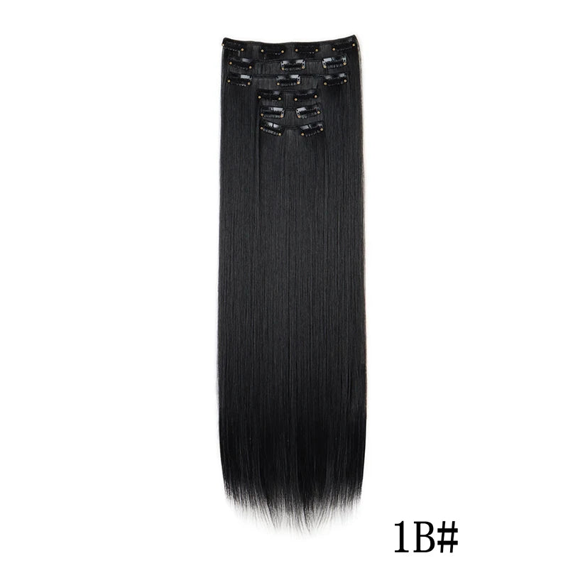 Synthetic Clips in Hair Extensions