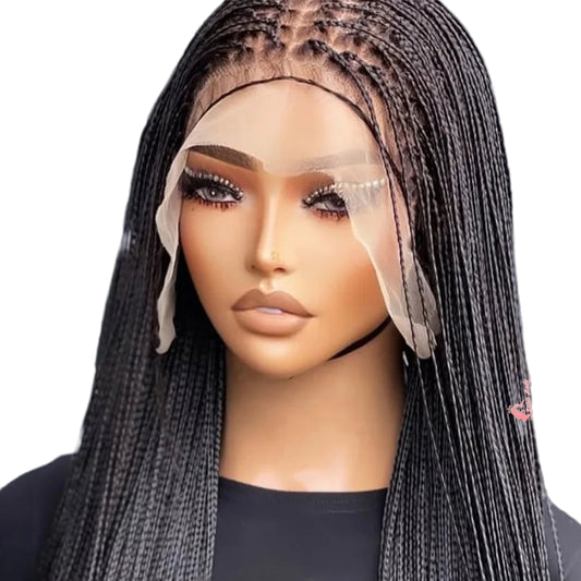 Micro twist Braids Synthetic Cornrows Braided Wigs