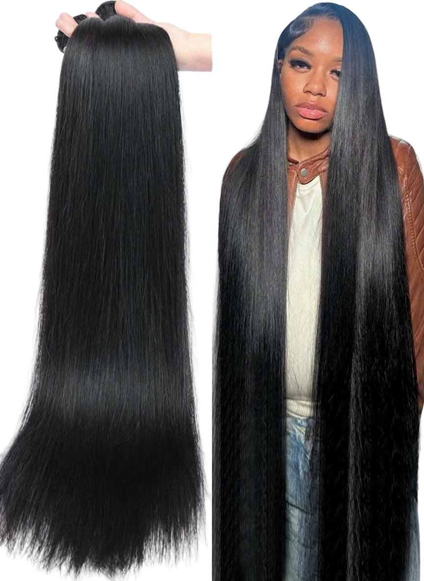 30 32 40 Inch Bundles 1 2 3 4 5 Bone Straight Brazilian Remy Human Hair Bundles Raw Extensions