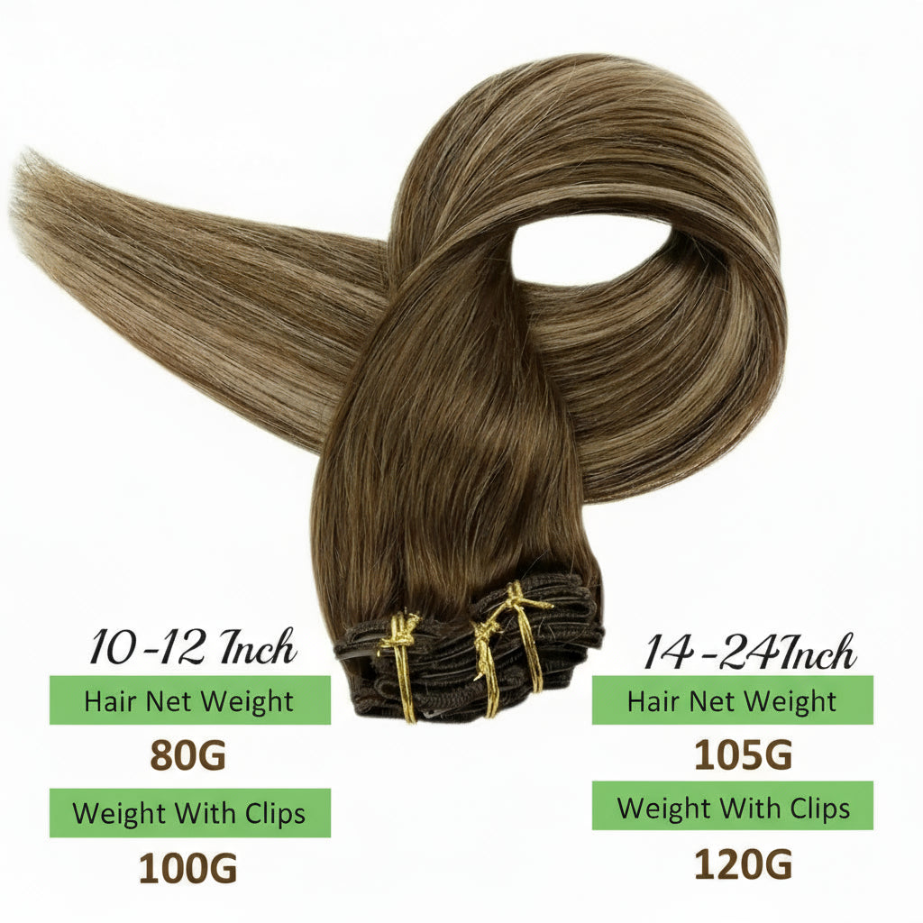 Human Hair Extensions Clips