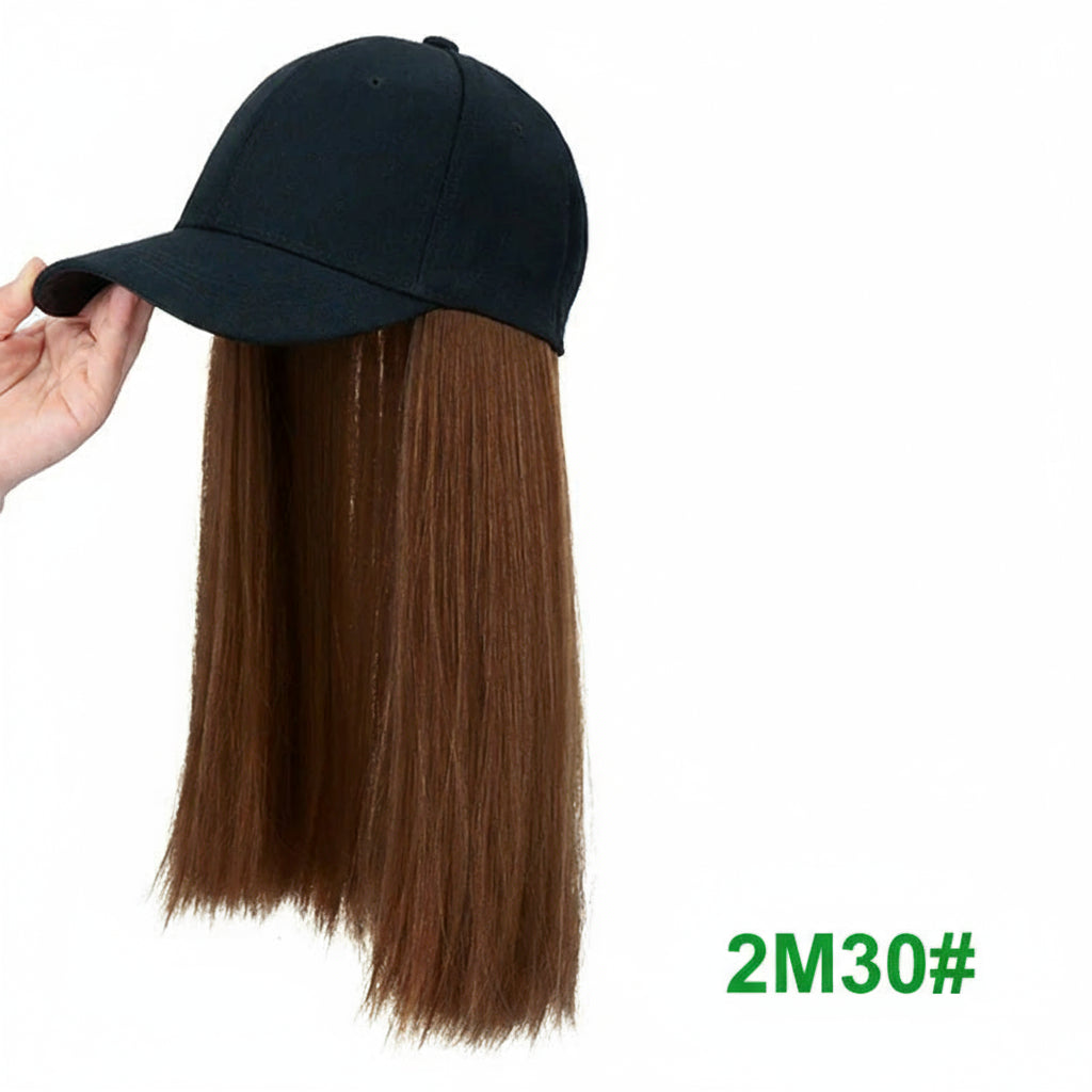 18Inch Synthetic Baseball Cap  Long  Hair Extensions