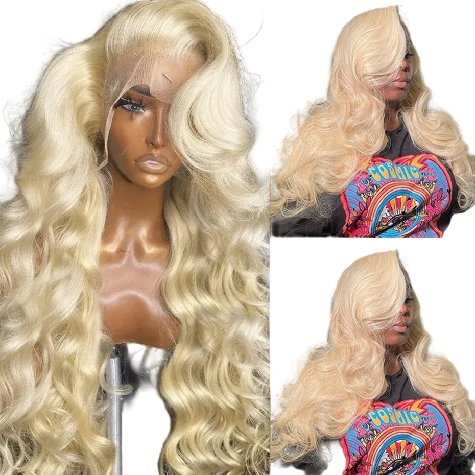 36 44 Inch 250 300 Density Hd Lace Frontal Human Blonde Wig