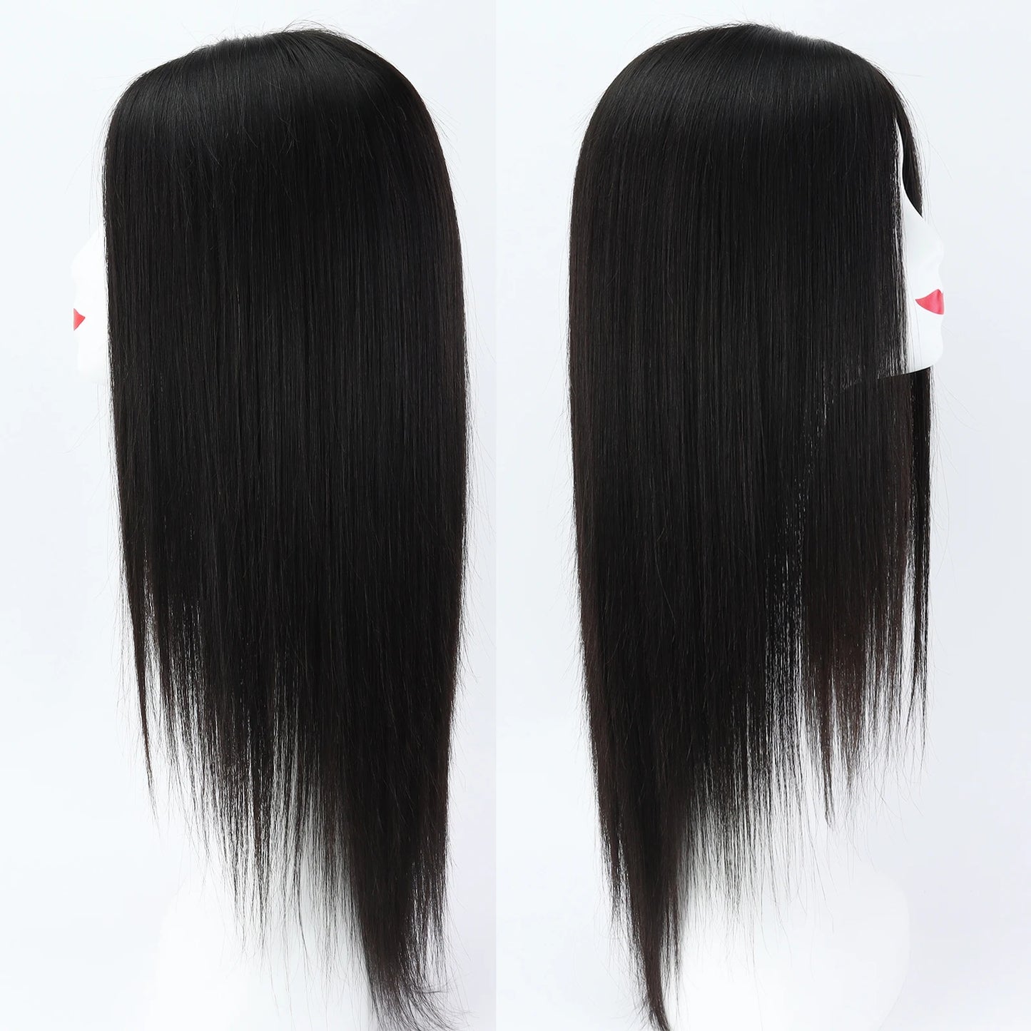 Silk Top Full Lace Wig with Bangs