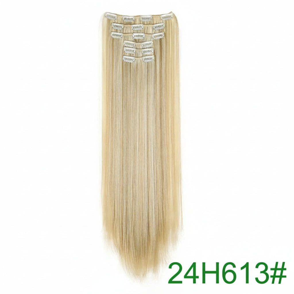 Synthetic 24Inch 16 Clips in Hair Extensions