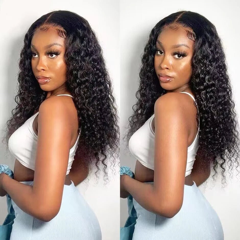 Water Wave Glueless 13*4 Wig  Lace Wig 180% Pre-Plucked