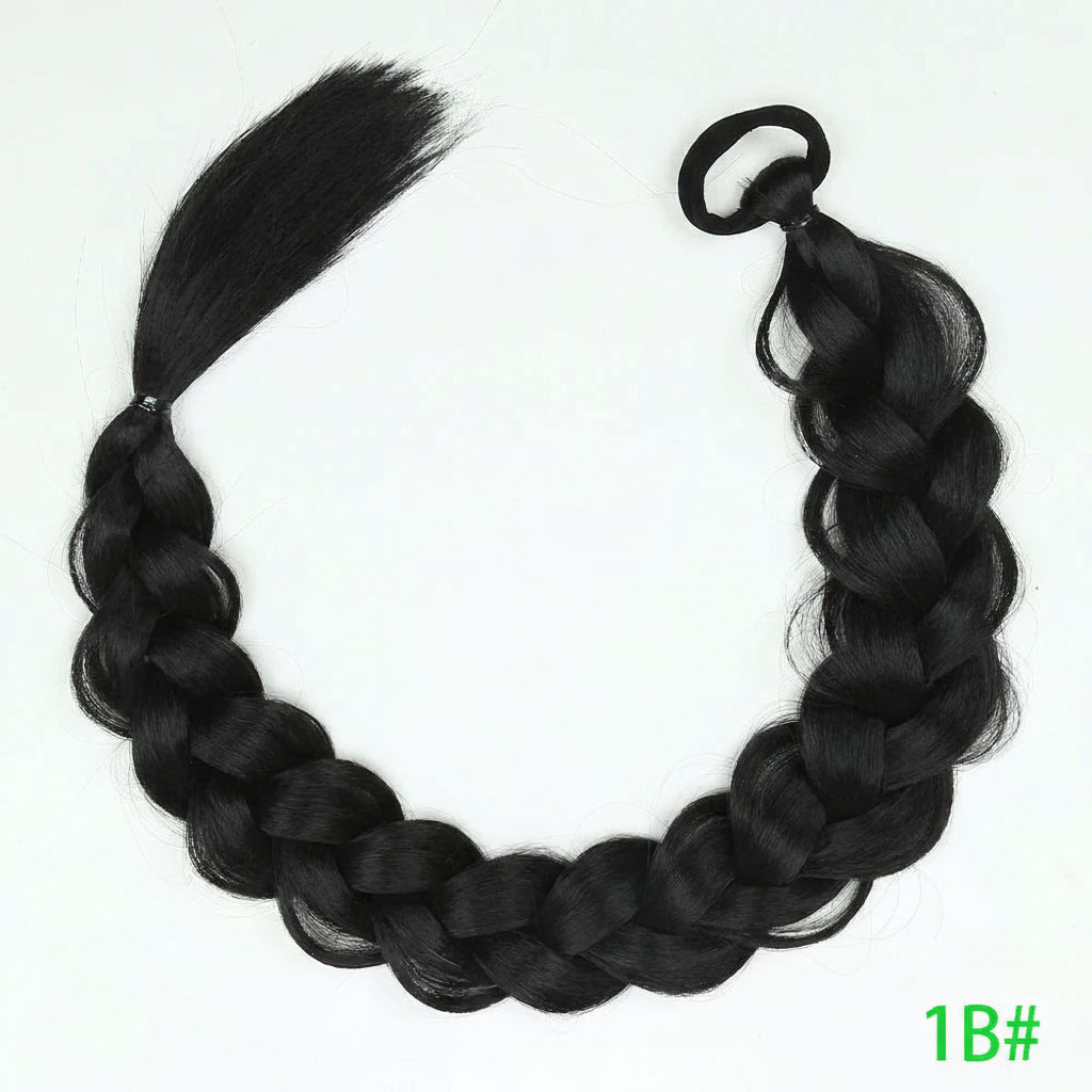 Synthetic Braided Long Ponytail Extensions