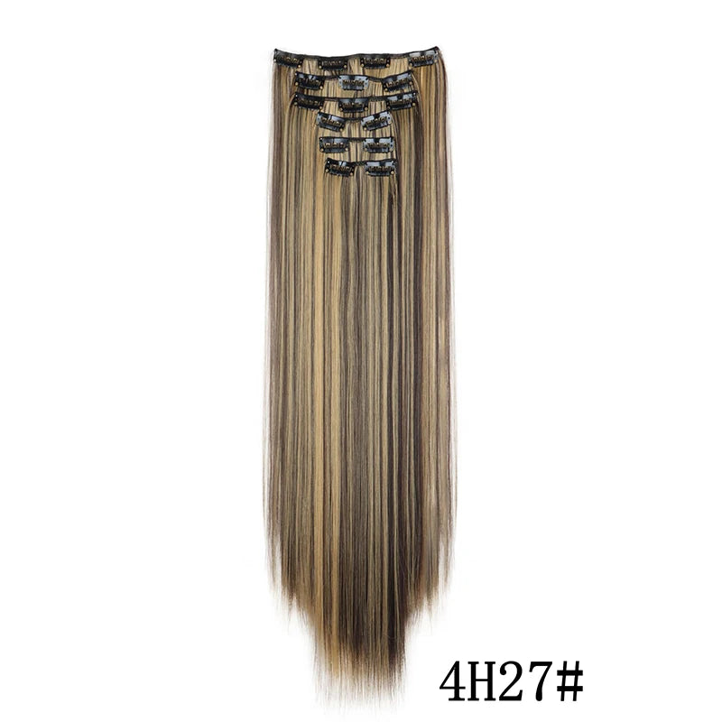 Synthetic Clips in Hair Extensions
