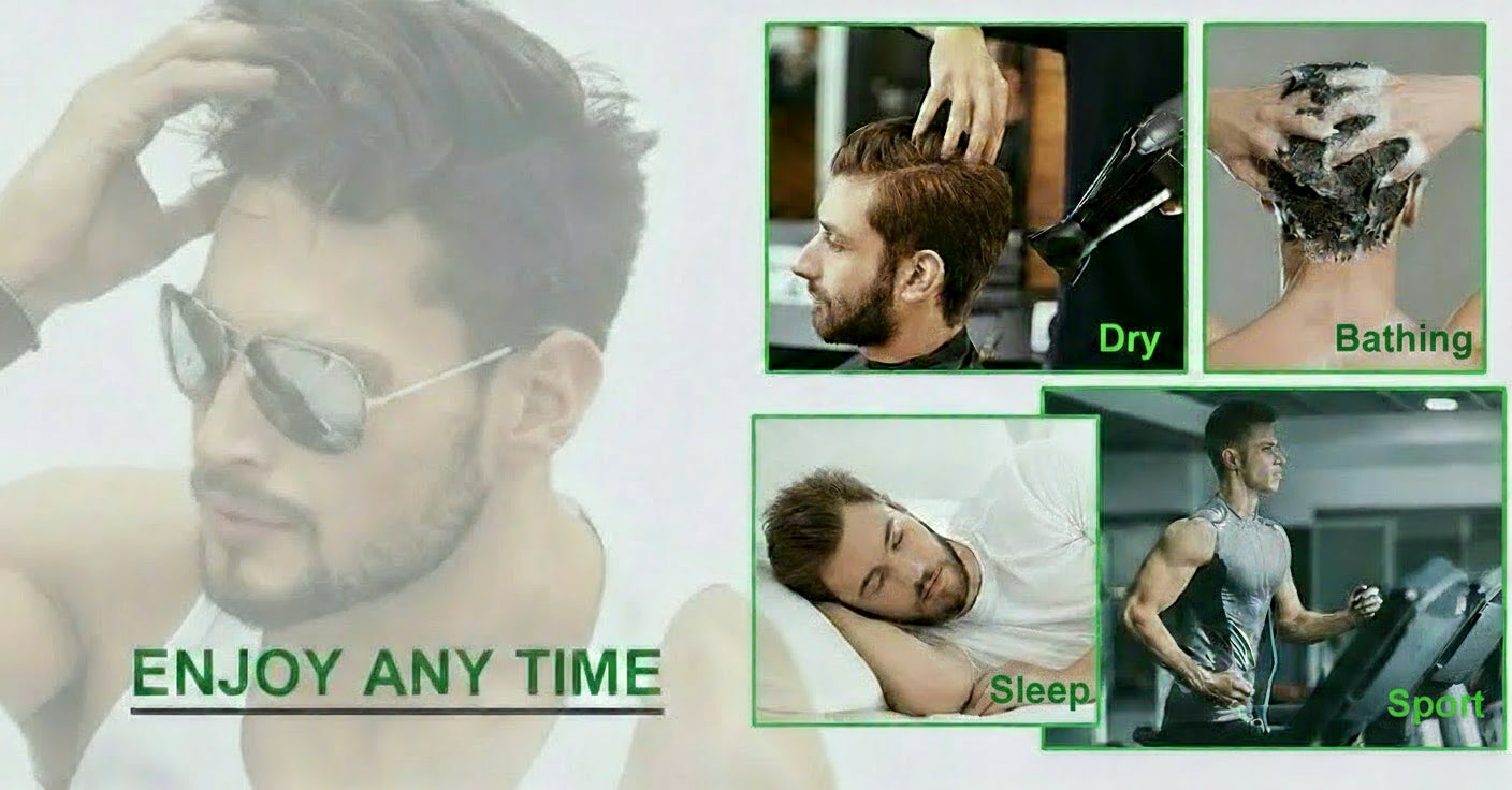 Lace Pu Long Hair Man Toupee