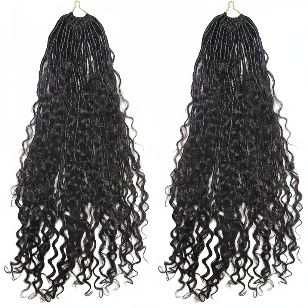 Crochet Boho Locs Human Hair