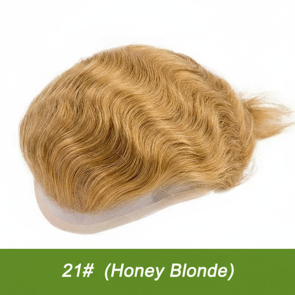 Men Grey Hair Natural Hairline Lace Front Unit