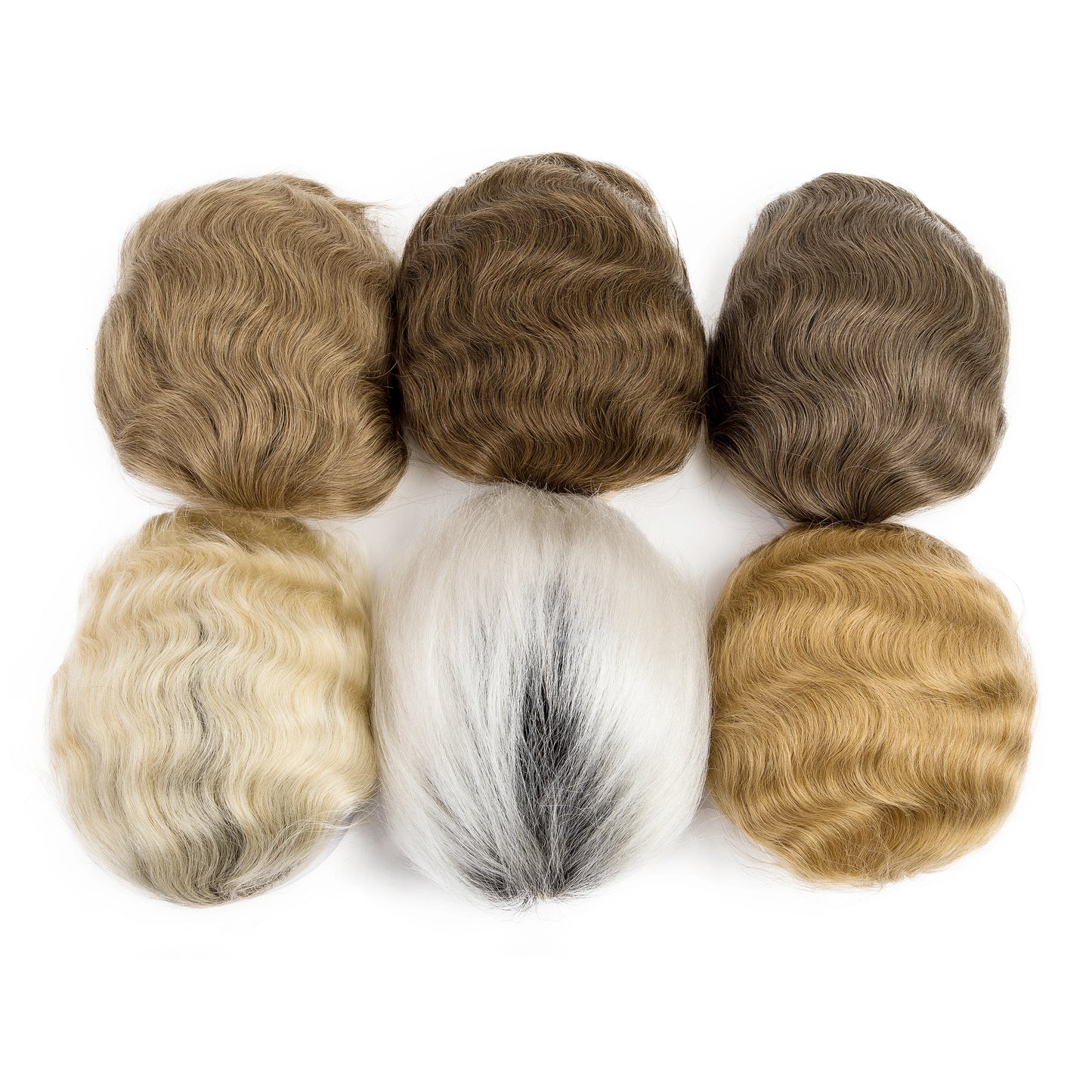 Men Grey Hair Natural Hairline Lace Front Unit