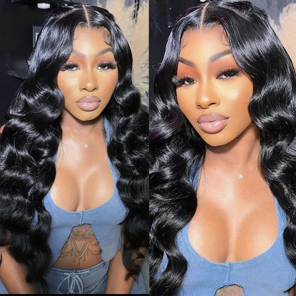 24inch Body Wave Human Hair Bundles 100% Brazilian Raw Human Hair 1/3/4 Bundles for Women 10A Thick Bundles