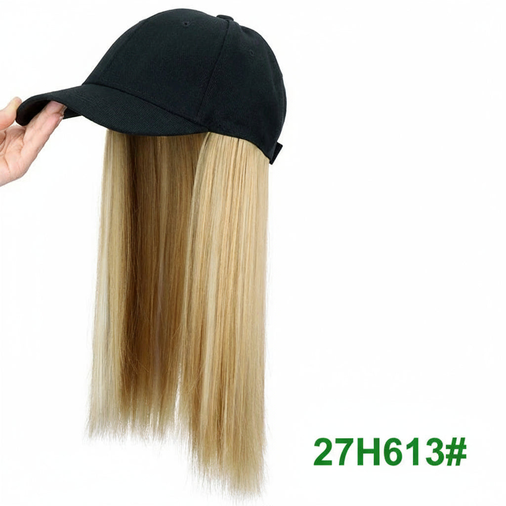 18Inch Synthetic Baseball Cap  Long  Hair Extensions