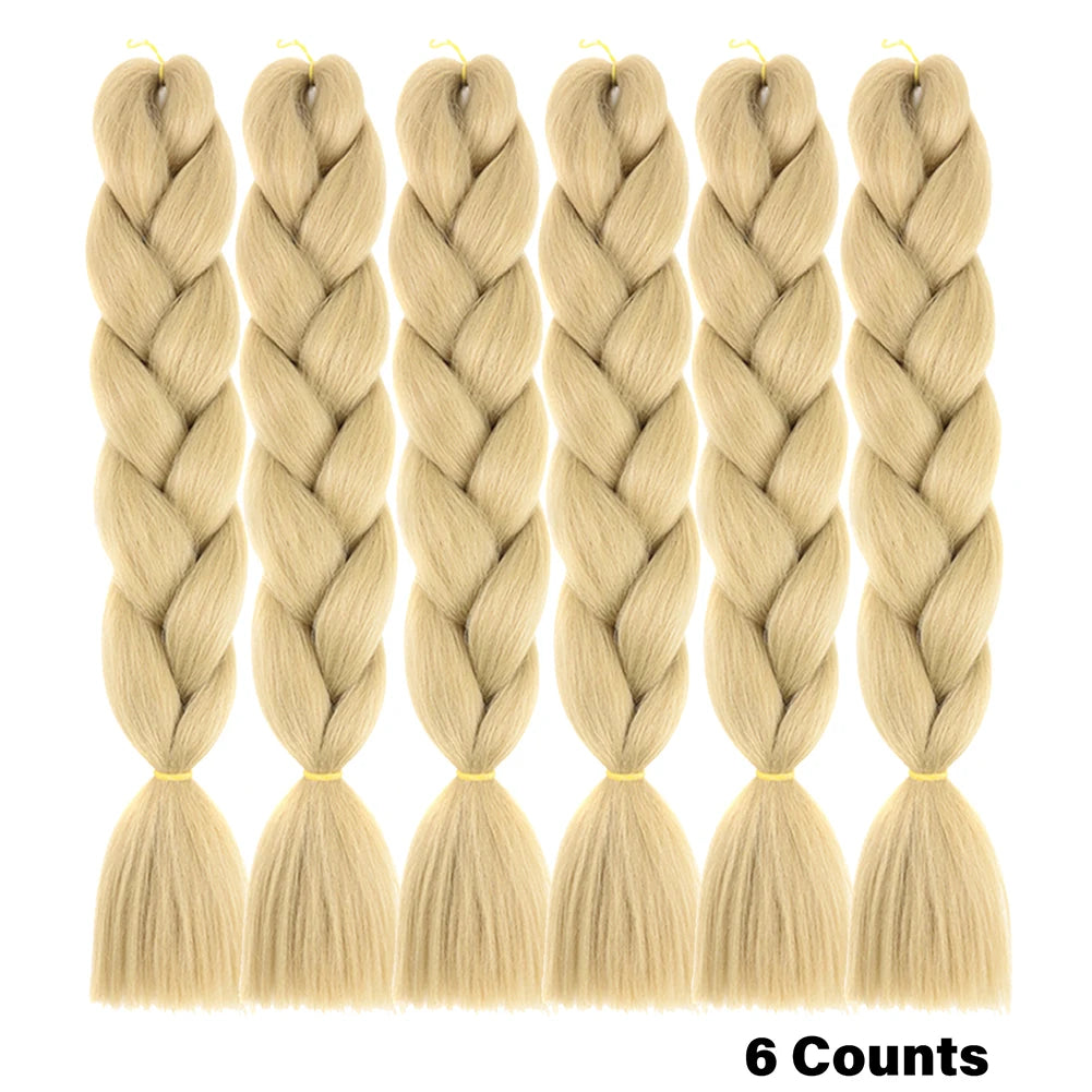 Crochet Braids 6Pcs Braiding Hair Ombre Synthetic