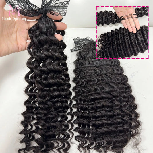 Deep Curly Crochet Human Hair