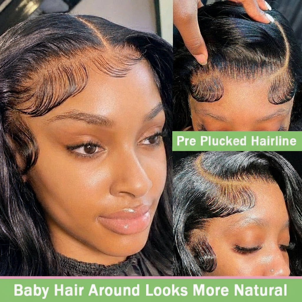 Hd Lace Wig 13x6 Human Hair Transparent PrePlucked Brazilian Body Wave Lace Frontal 30 40 Inch Lace Front Wigs