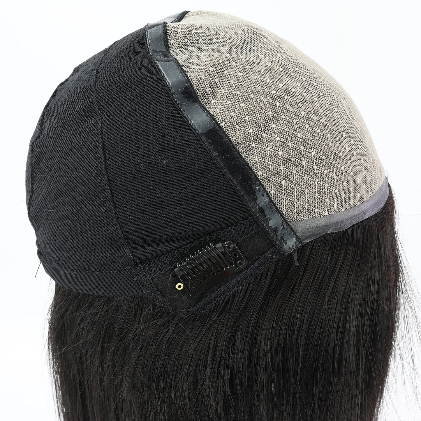 Silk Top Full Lace Wig with Bangs