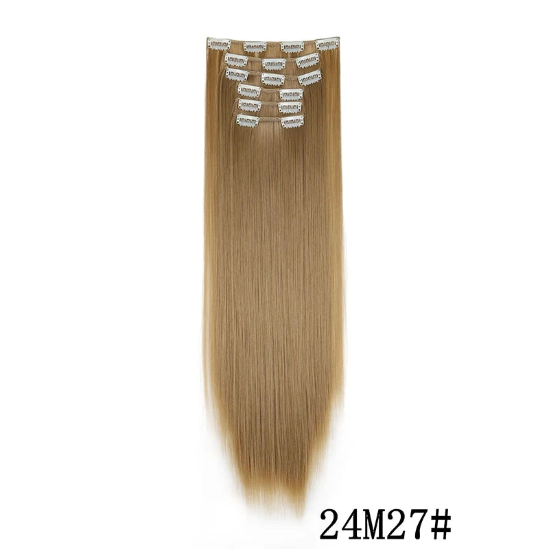 Synthetic Clips in Hair Extensions