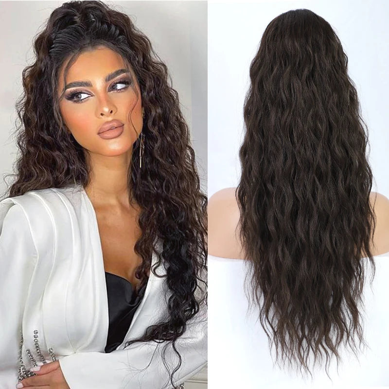 Long Curly Wavy Ponytail Hair Extension