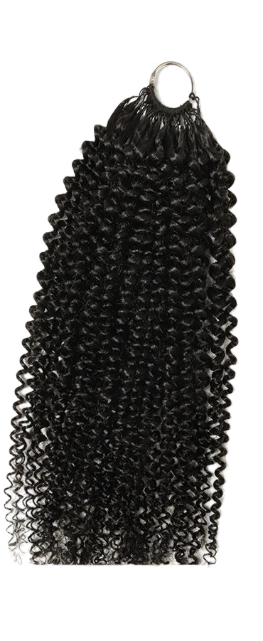Kinky Curly Crochet Human Hair Knotless