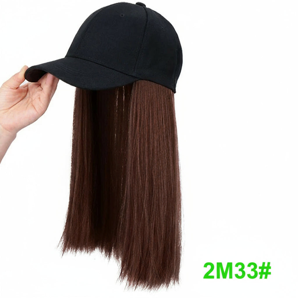 18Inch Synthetic Baseball Cap  Long  Hair Extensions